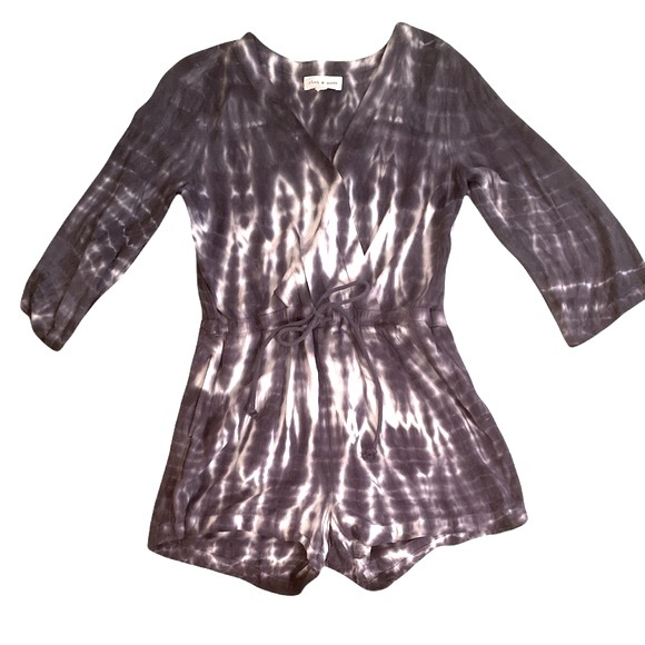 Anthropologie Cloth & Stone Tie Dye Romper - S - Picture 2 of 15